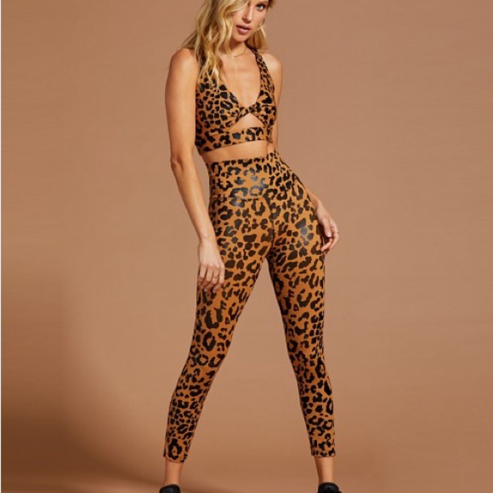Beach Riot Leopard Print Activewear